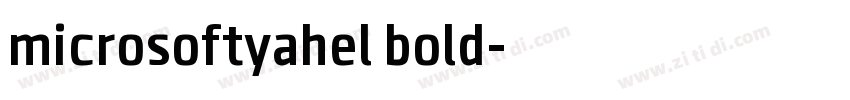 microsoftyahel bold字体转换